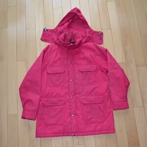 Vintage Woolrich Winter Parka Jacket Pink Size XL